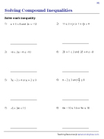 printable worksheet on inequalities