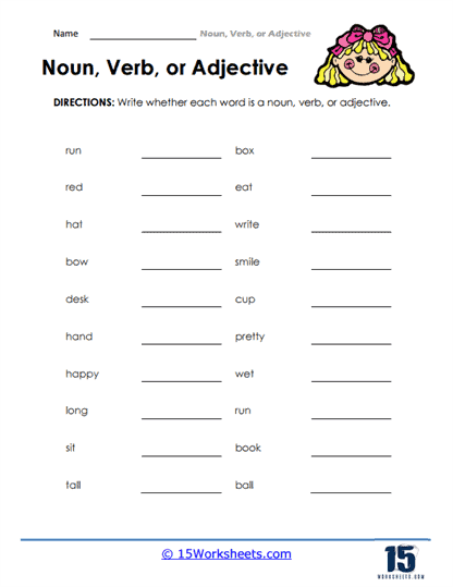 printable worksheet on nouns