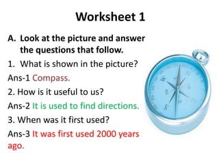 printable worksheet reading a map and globe