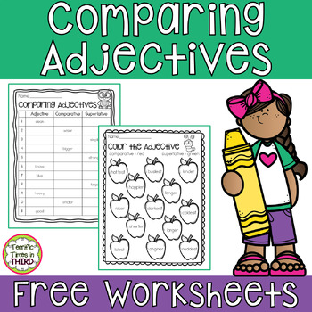 printable worksheets comparative and superlative adjectives