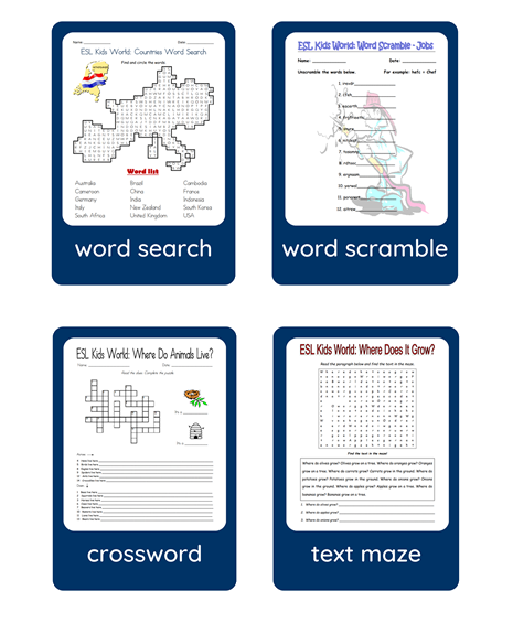 ESL kids lesson plans, materials &  resources | ESL KidStuff