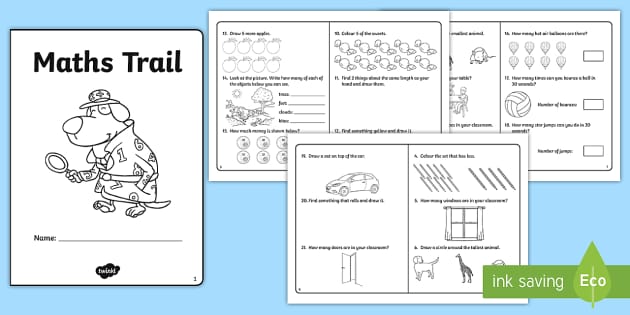 Maths in Our School Environment for Junior &  Senior Infants Booklet