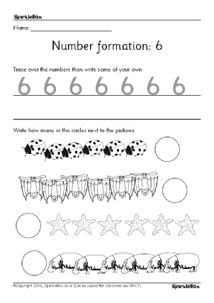 Number Worksheets and Printables for Primary School - SparkleBox