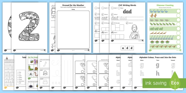 printable worksheets for junior infants