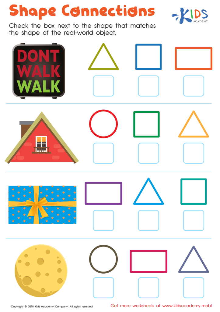 printable worksheets for kindergarten shapes
