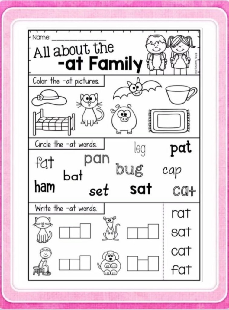 Free Printable English Worksheets for Grade 1 Kids