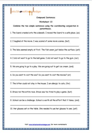 English Worksheets - Page 2 - Lets Share Knowledge