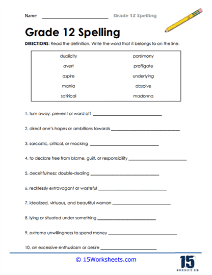 printable worksheets in english for grade 4