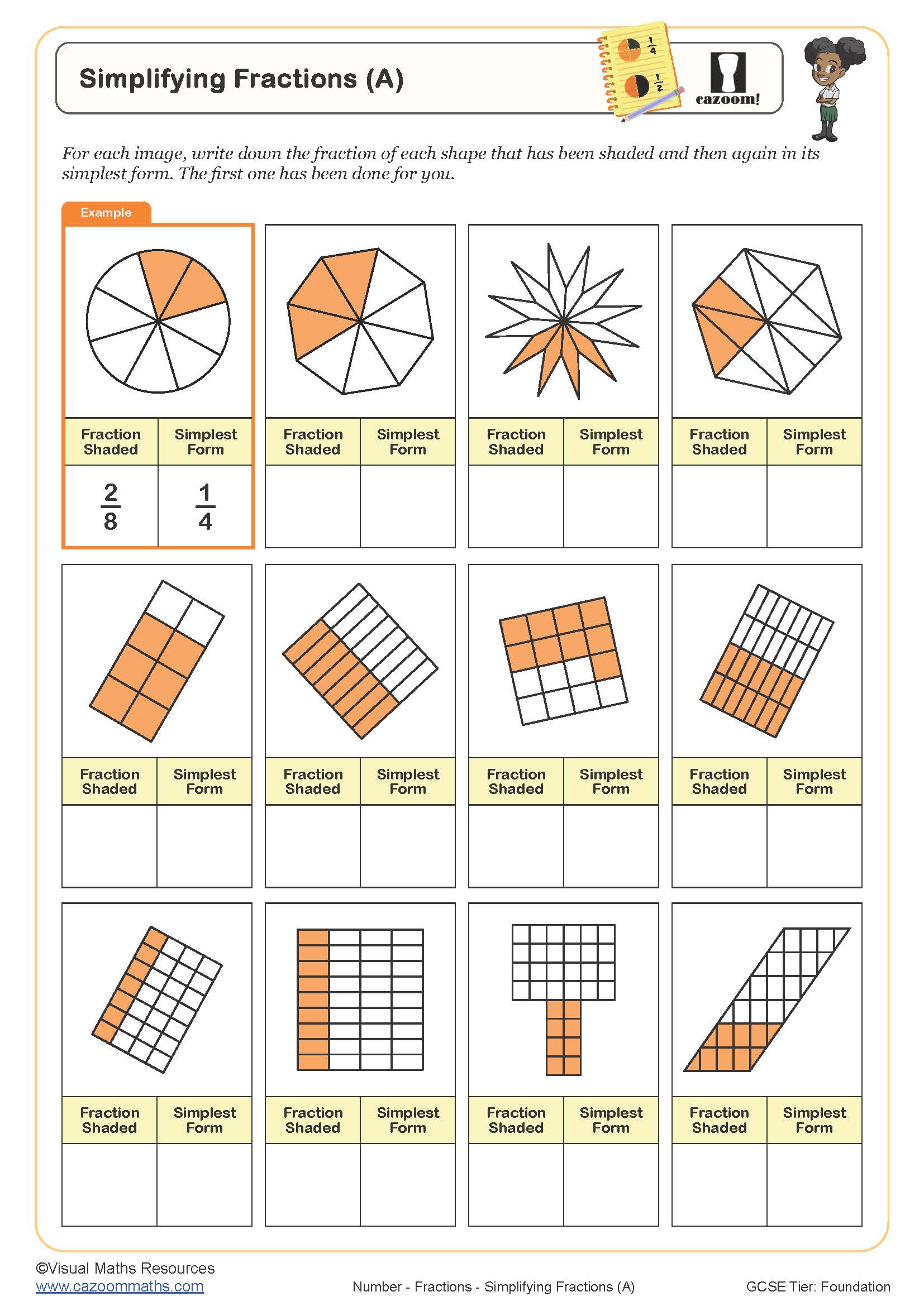 KS3 Maths Worksheets - Printable Maths Worksheets KS3 | Cazoom Maths