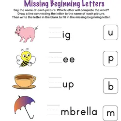 Printable Reading &  Writing Worksheets 