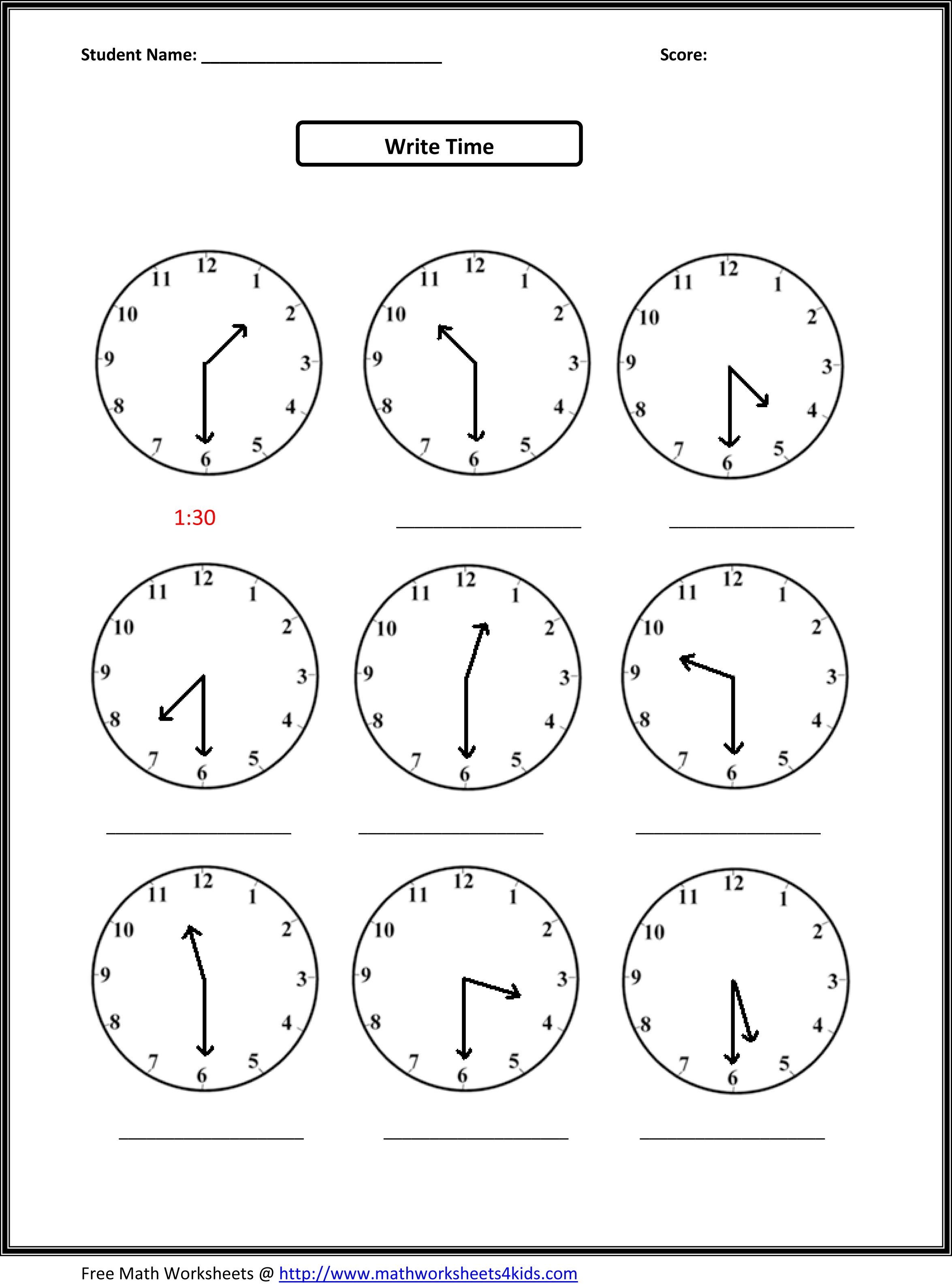 2nd Grade Math Worksheets