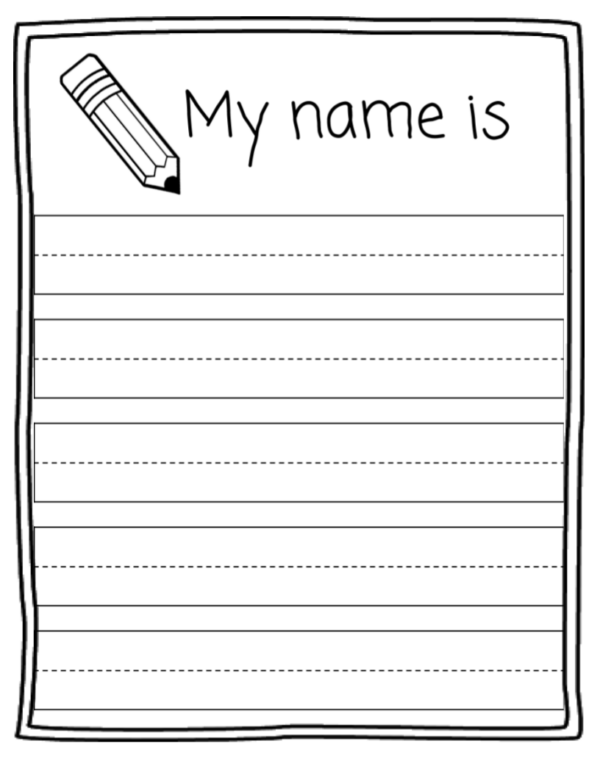 Printable Free Name Tracing Worksheets For Preschool - GoodWorksheets