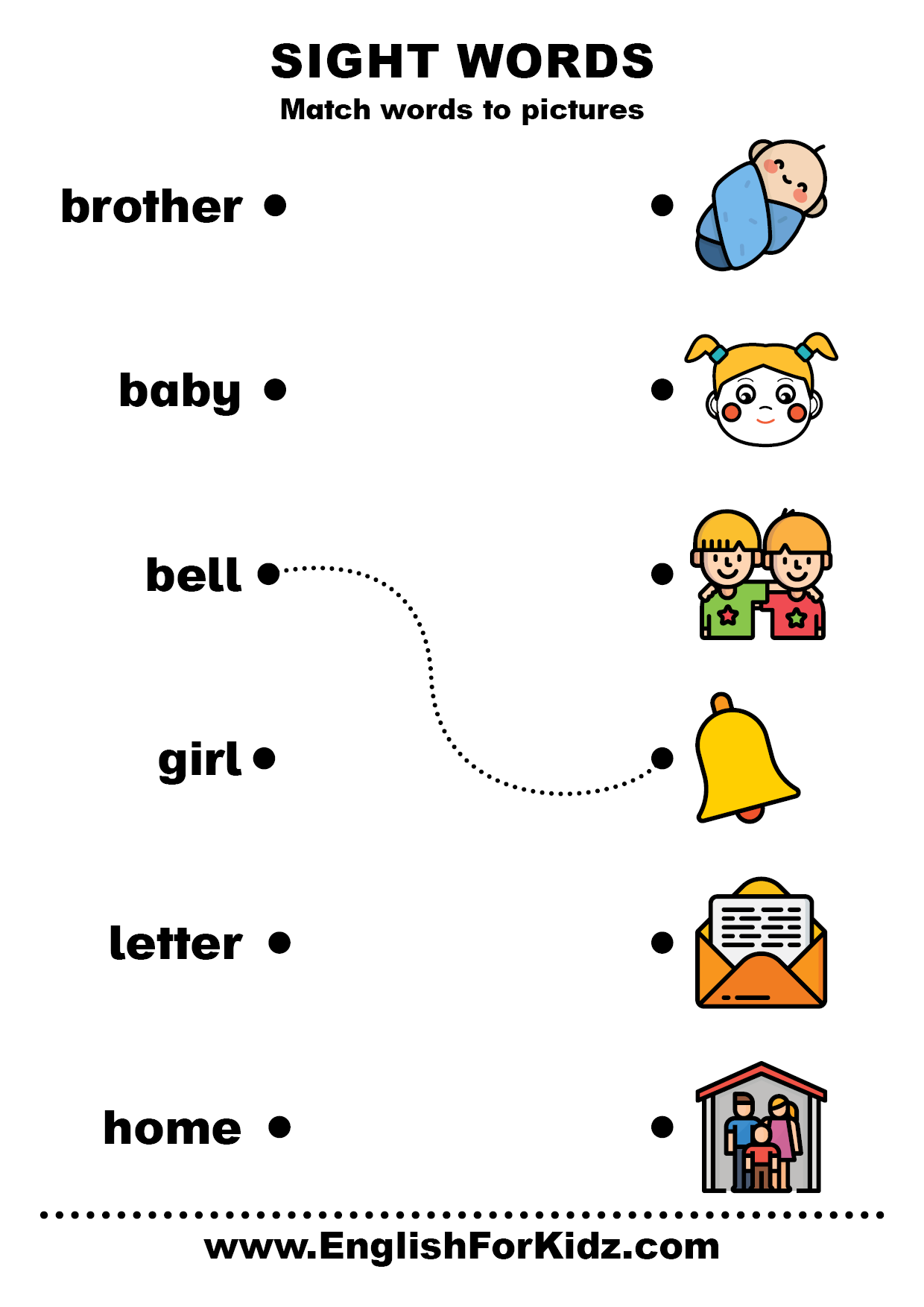printable worksheets sight words