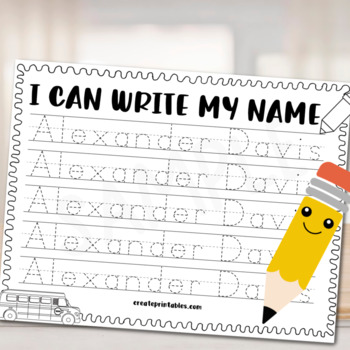 Handwriting worksheets name editable | TPT