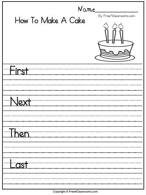 printable worksheets writing