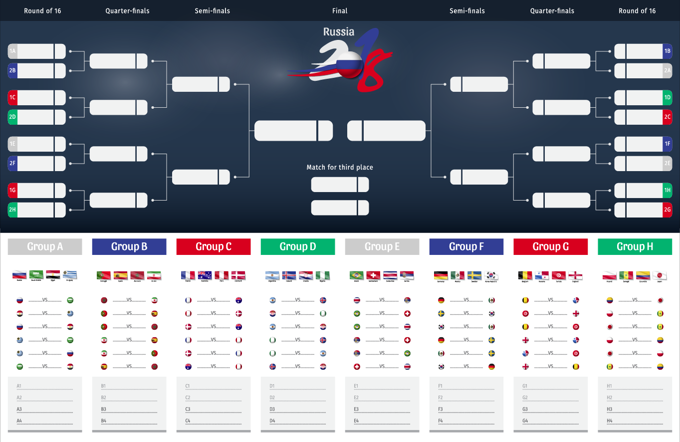 World Cup Match Planner Printable - Red Ted Art - Kids Crafts