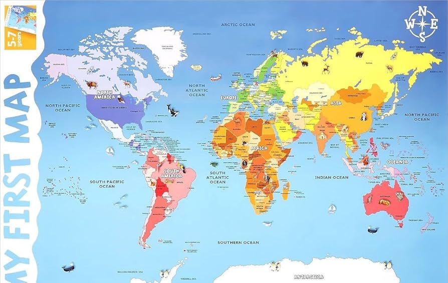 My First World Map Wall Chart : Amazon.de: Books