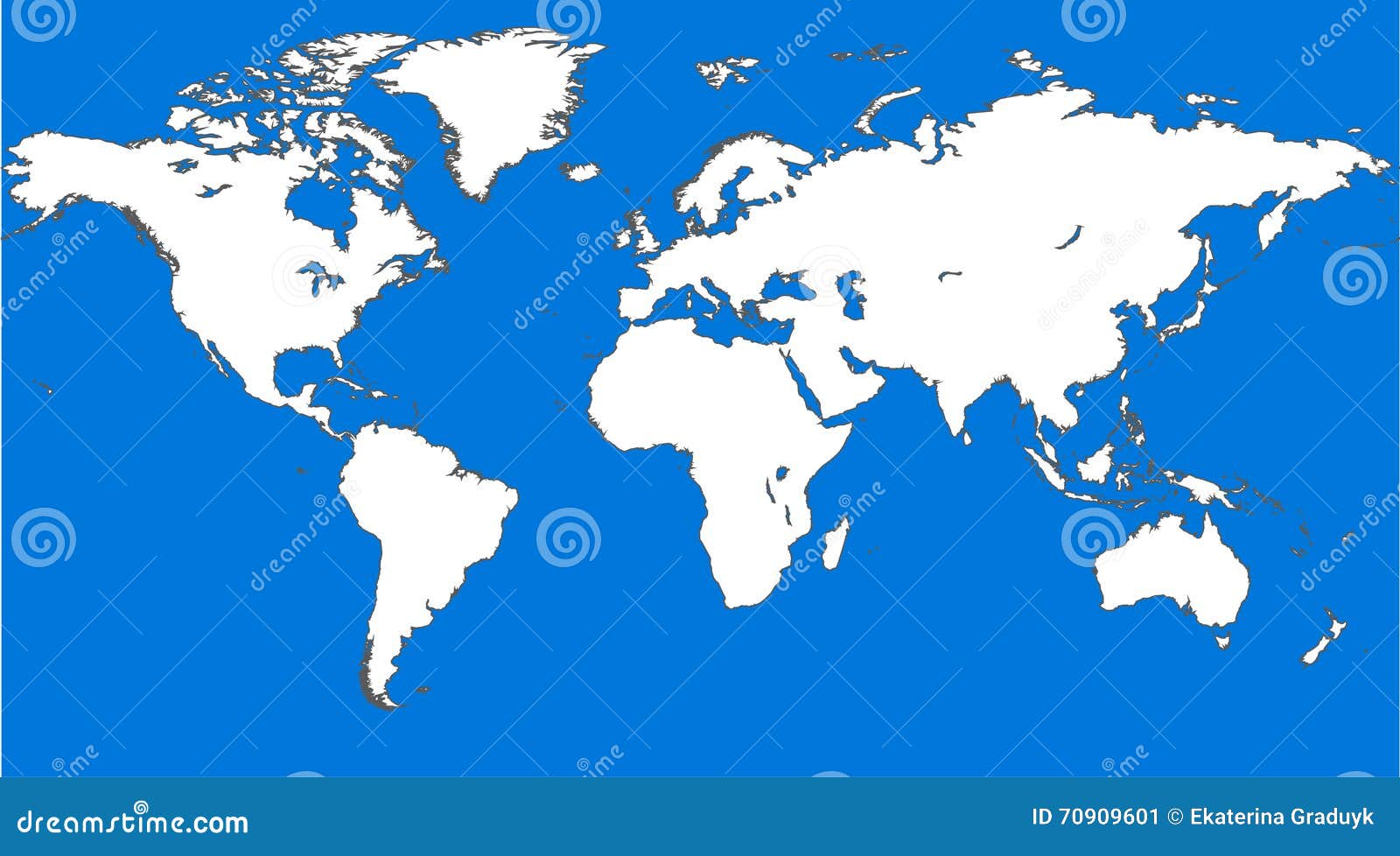 Blue Similar World Map. World Map Blank. World Map Vector World ...