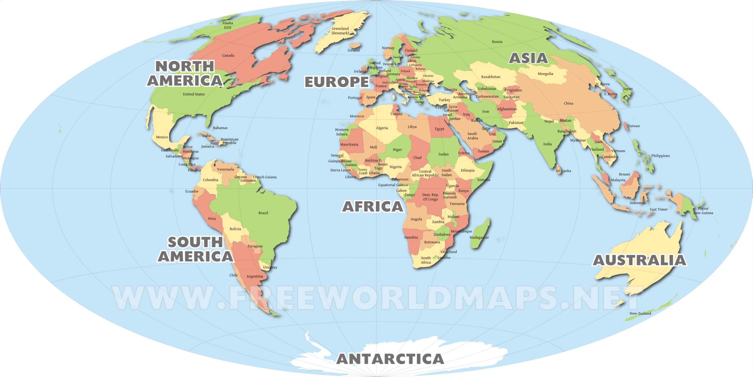 Pyramid America World Map Vintage Style Poster Print : Amazon.de ...