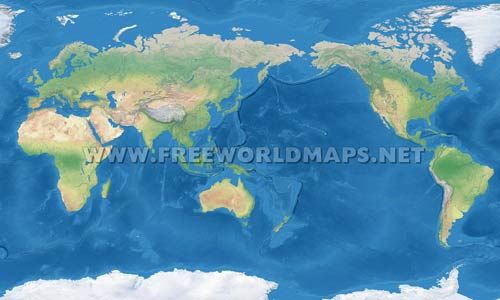 World Map Black Color Pacific Centered Detailed World Map Vector ...