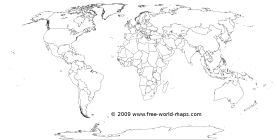Printable blank world maps | Free world maps