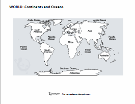 Lizard Point Quizzes - Blank and Labeled Maps to print