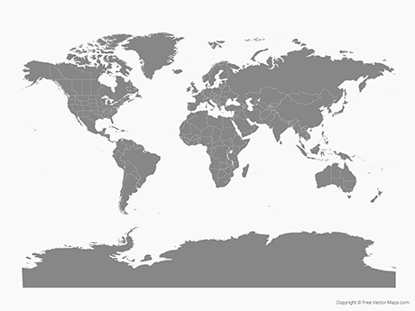 printable world map with states