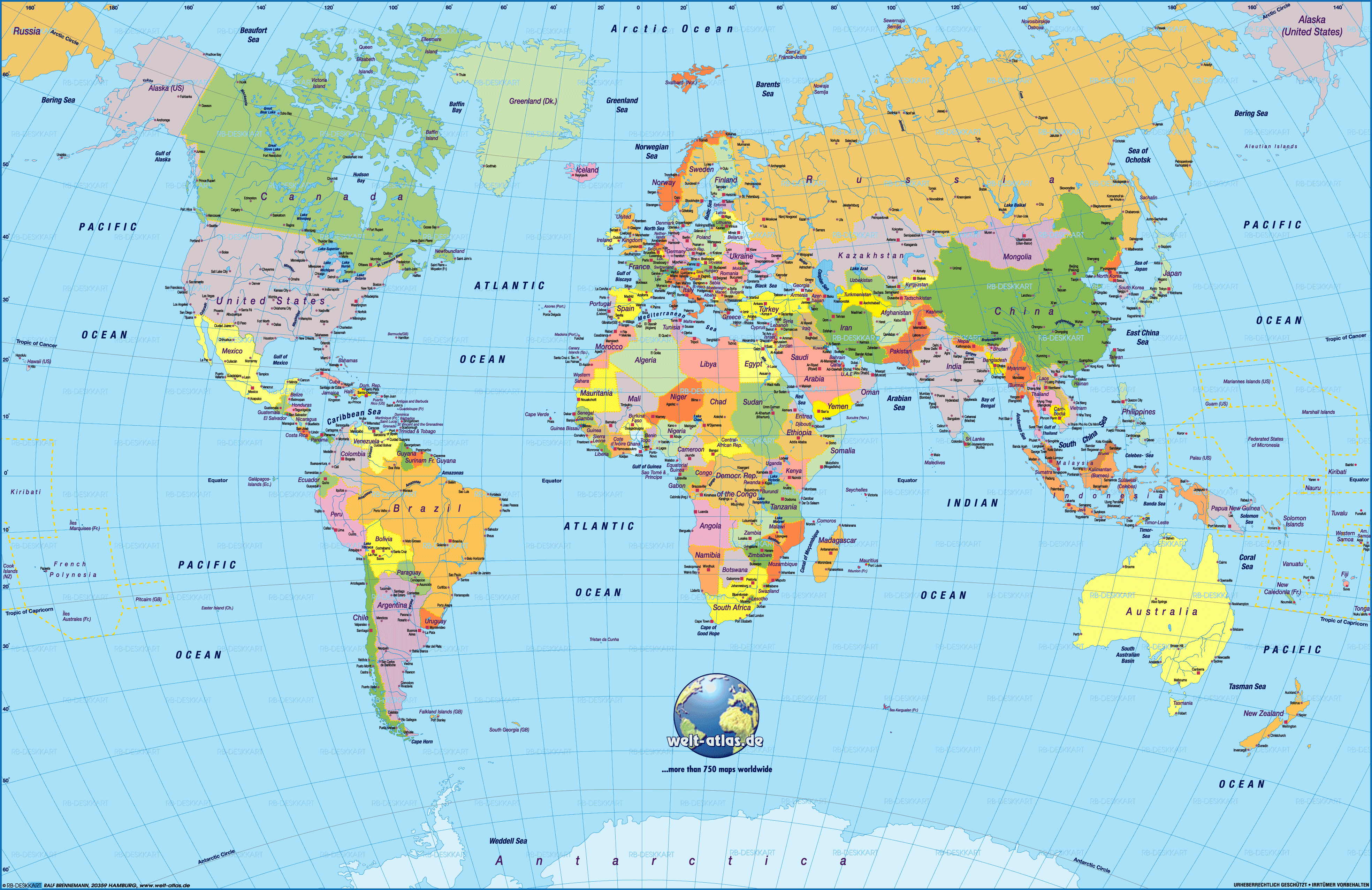 World Map - Free Large Images
