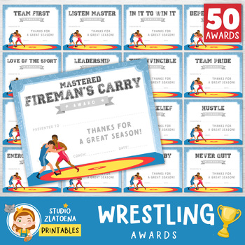 printable wrestling awards