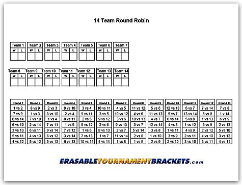 printable wrestling round robin brackets