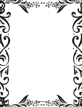 printable writing borders