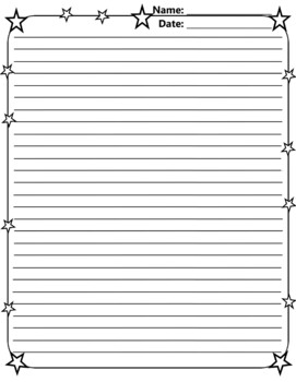 printable writing paper for 2nd grade