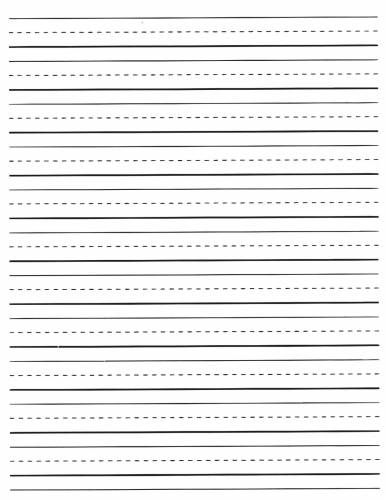 printable writing paper for grade 1
