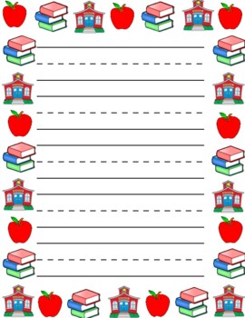 printable writing paper for high school