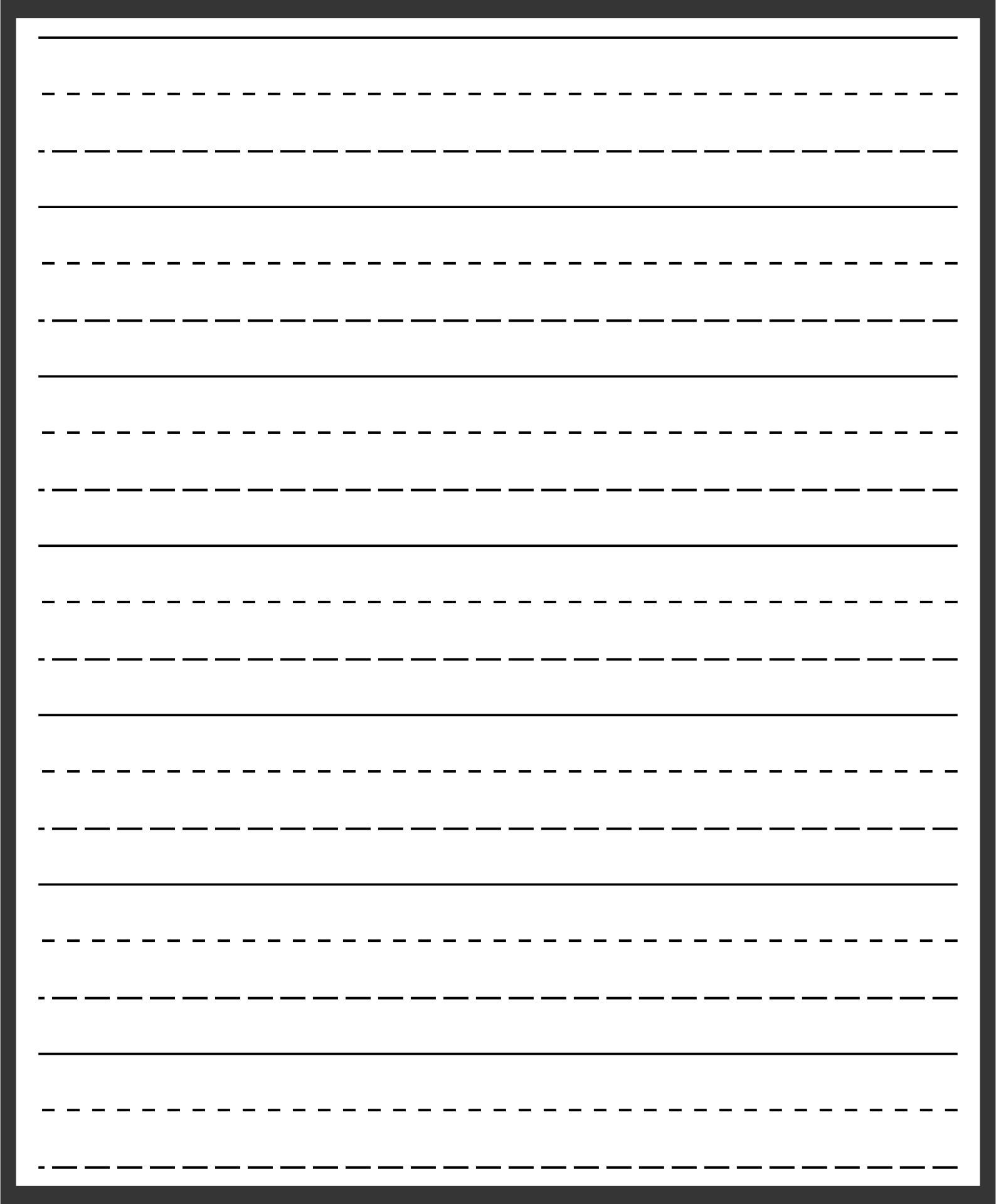 Primary Writing Paper Template - 10 Free PDF Printables | Printablee