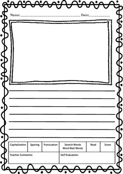 Writing Paper - Kindergarten-2nd Grade