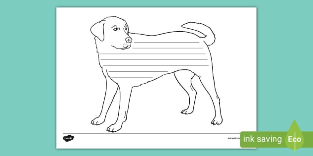 Dog Writing Template (teacher made) - Twinkl