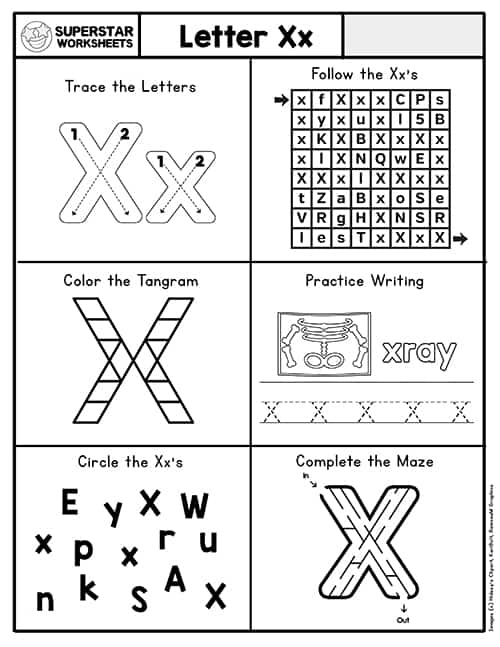 Letter X Worksheets -Worksheets Library
