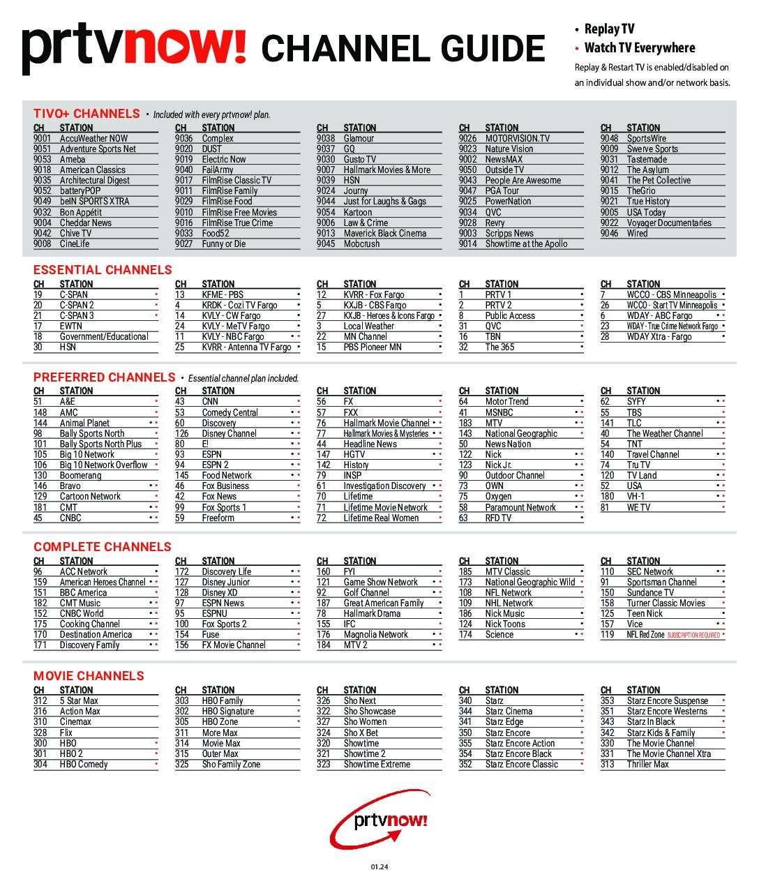 prtvnow! Streaming Video Service - Park Region - Worksheets Library