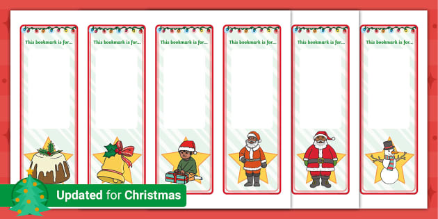 printable xmas bookmarks