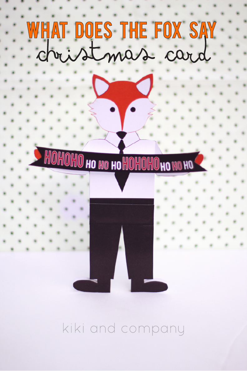 What Does the Fox Say Printable Christmas Card #SwellNoel ...