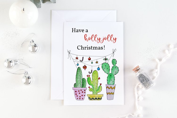 Funny Christmas card. Printable 5x7 JPG.