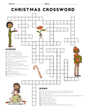 Christmas Crossword | Worksheet 