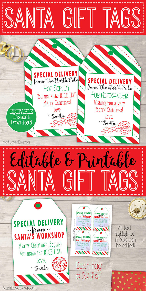 printable xmas gift tags from santa
