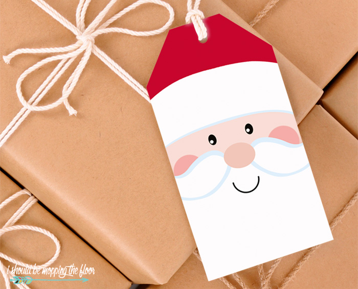 Christmas Gift Stickers Template Printable From Santa Tags Labels ...