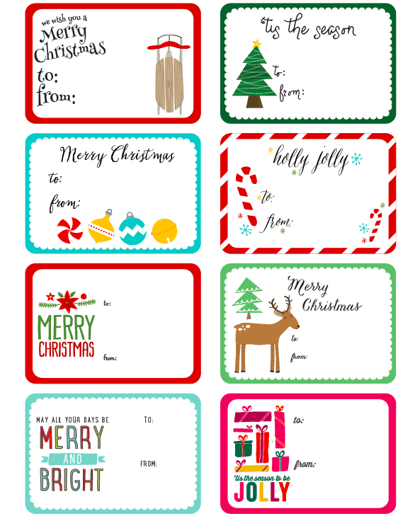 Whimsical Christmas Labels by Angie Sandy