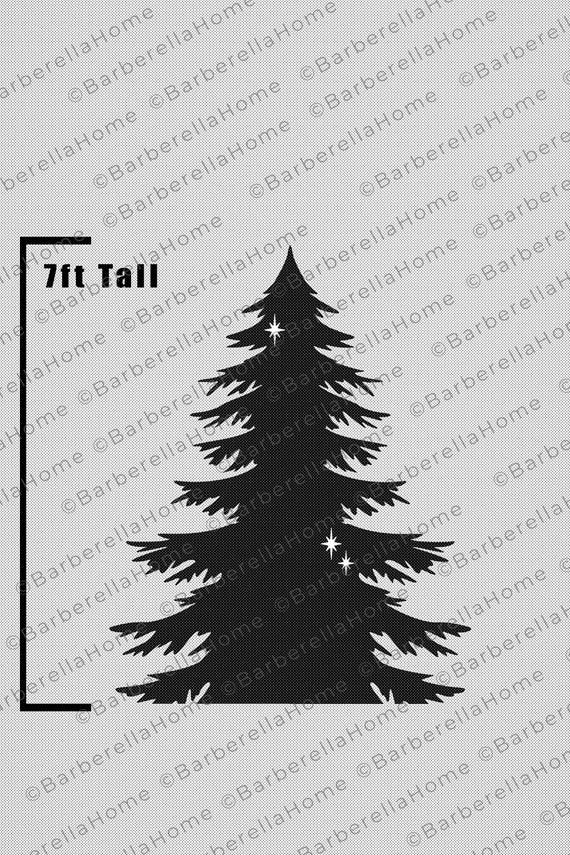7ft Christmas Tree Template When Made. Printable Trace and Cut ...
