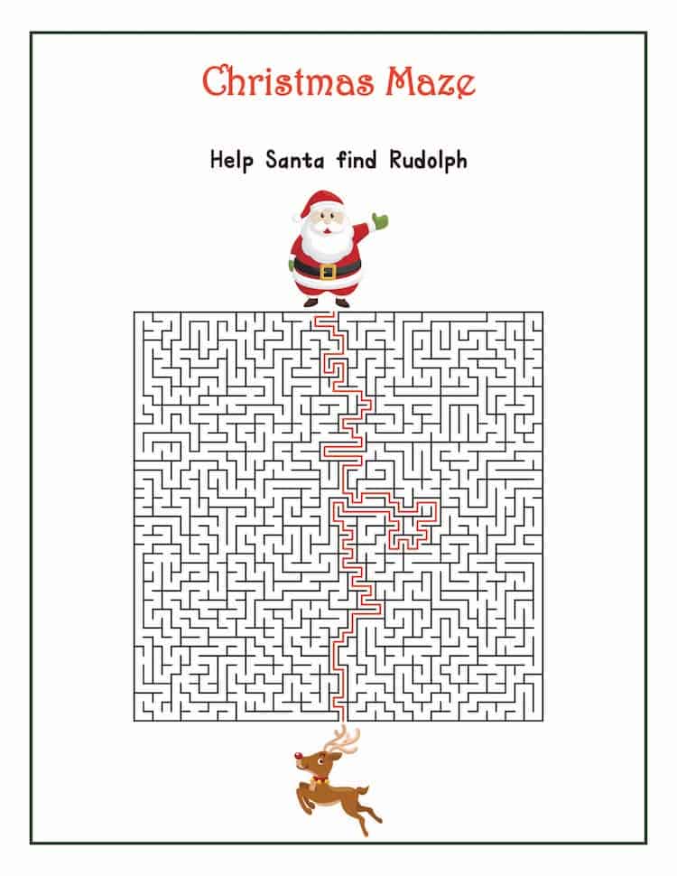 printable xmas word games