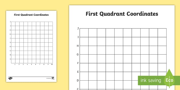 First Quadrant Grid - (teacher made) - Twinkl