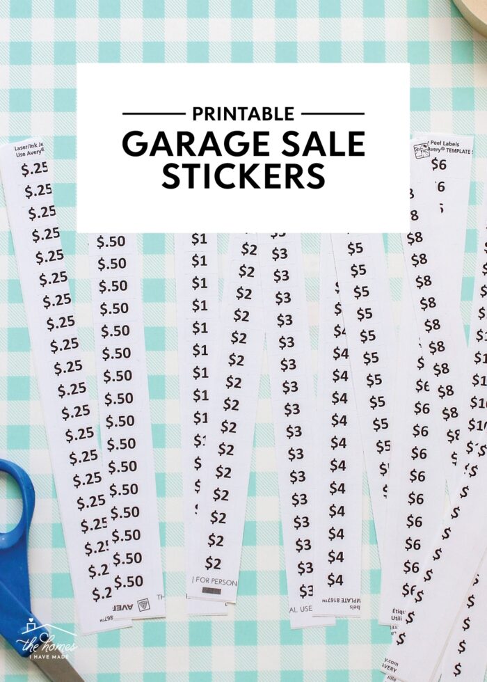 printable yard sale price signs